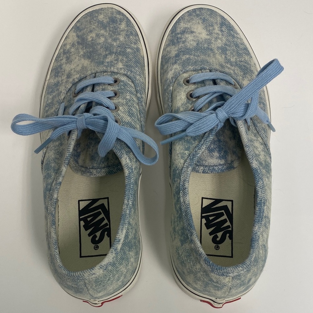 Vans Light Blue Washed Canvas Shoes